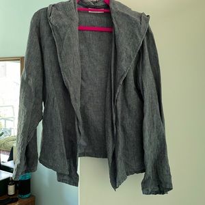 Bryn Walker linen hooded jacket size M